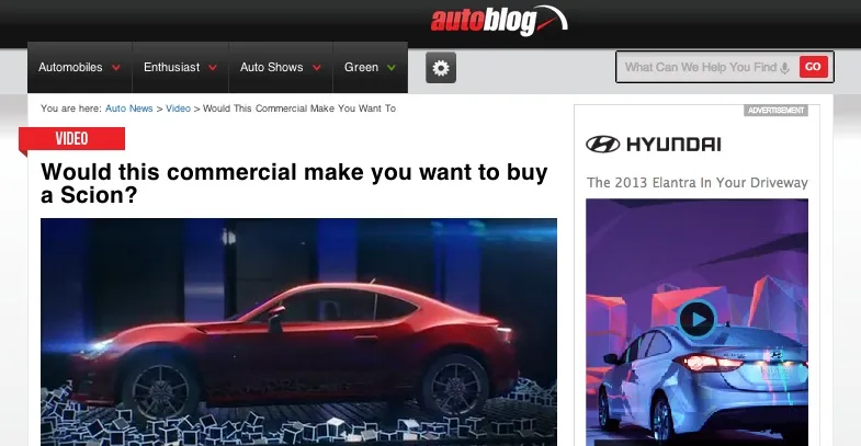 Autoblog.com "Sounds Off" for Scion