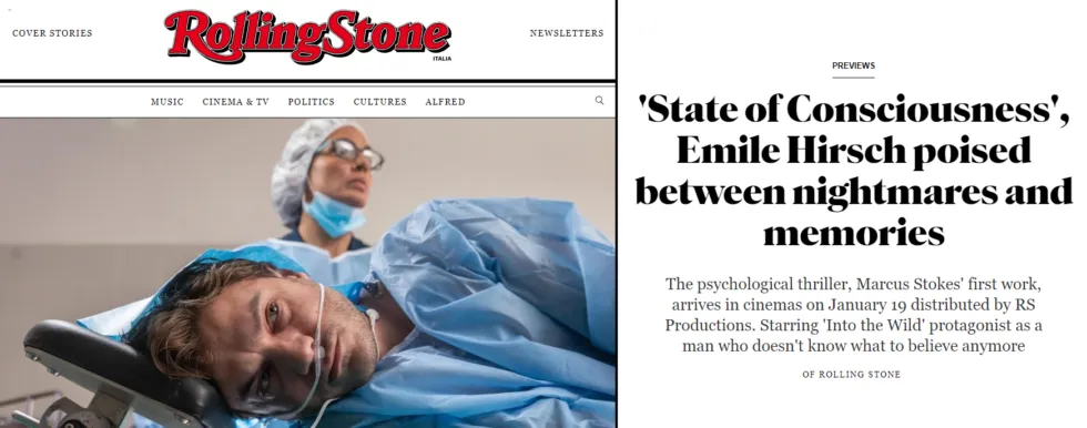 Rolling Stone Profiles Marcus' Latest Film